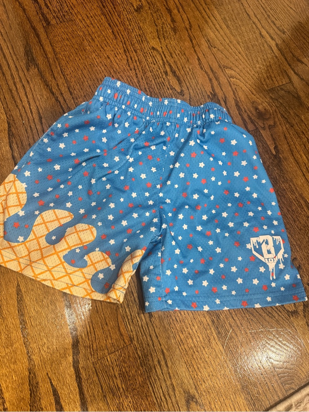Baseball Lifestyle 101 Youth Shorts with Star Print